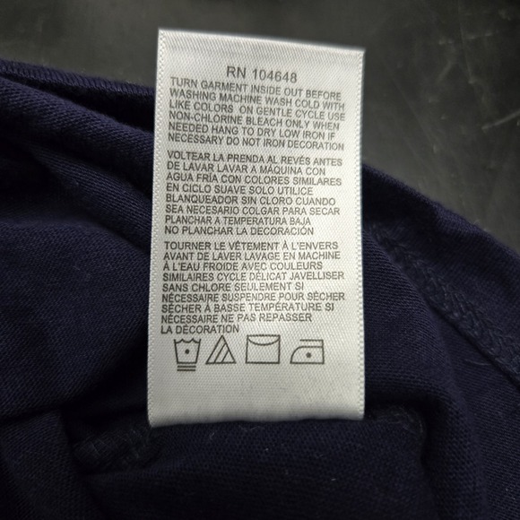 Michigan Wolverines Sequin Proedge T Shirt Women's XL Navy Fan College Team - Picture 6 of 6